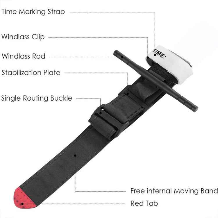 Outdoor Portable One-handed Spinning Emergency Buckle Artery Tourniquet, Artery Tourniquet