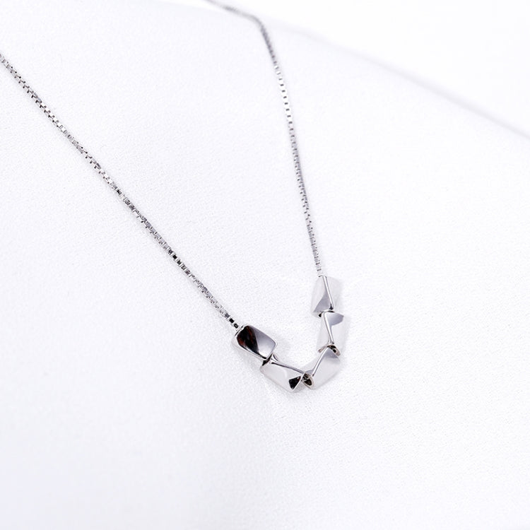 925 Sterling Silver Peas Necklace Rice Clavicle Chain