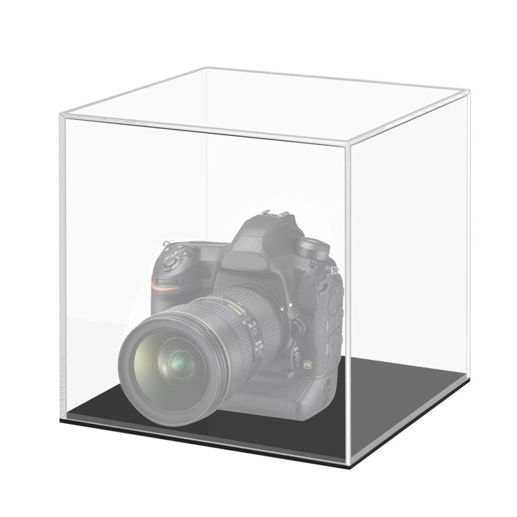 Clear Acrylic Camera Display Cover Plexiglass Display Case Countertop Box, Large 24x24x24cm, Small 10x10x10cm