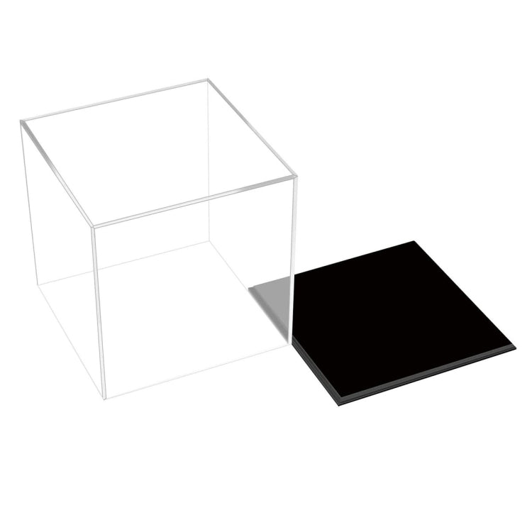 Clear Acrylic Camera Display Cover Plexiglass Display Case Countertop Box, Large 24x24x24cm, Small 10x10x10cm