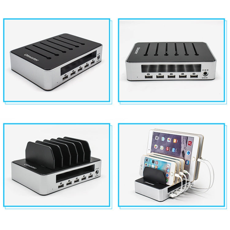 Olmaster AP-1010 Multi-Port USB Mobile Phone Charging Station with Power Supply, 10 Ports