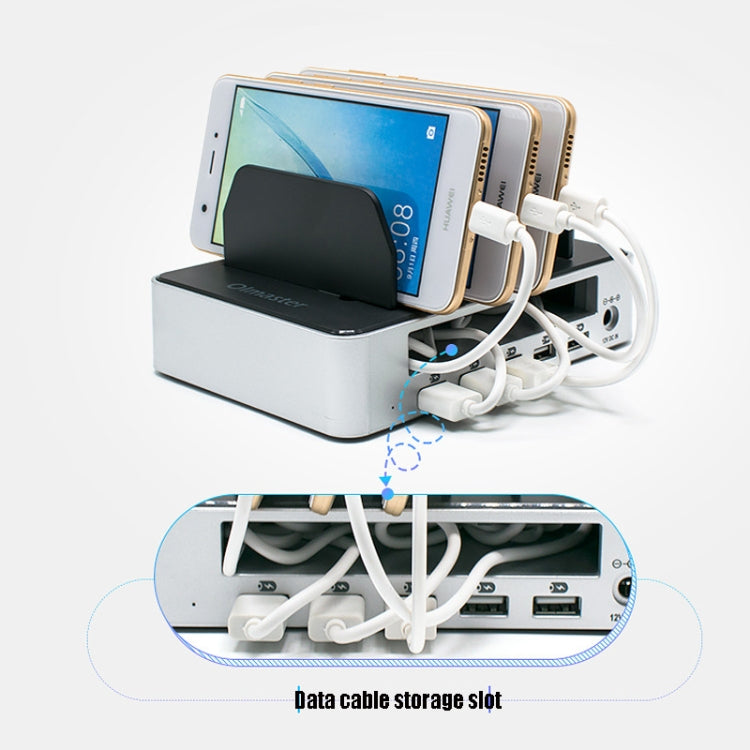 Olmaster AP-1010 Multi-Port USB Mobile Phone Charging Station with Power Supply, 10 Ports