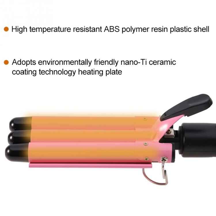 20-32m Automatic Ceramic Perm Splint Hair Curler 3 Barrels Big Wave Hair Curling Iron Tools, 20mm, 22mm, 25mm, 28mm, 32mm