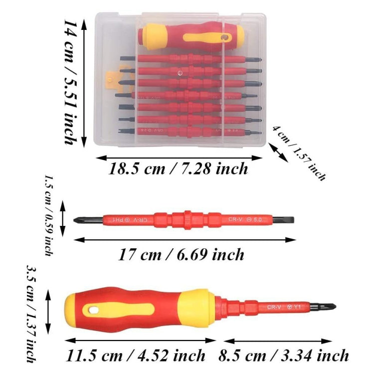 7 in 1 Bit Insulation Multipurpose Repair Tool Screwdriver Set, 7 in 1