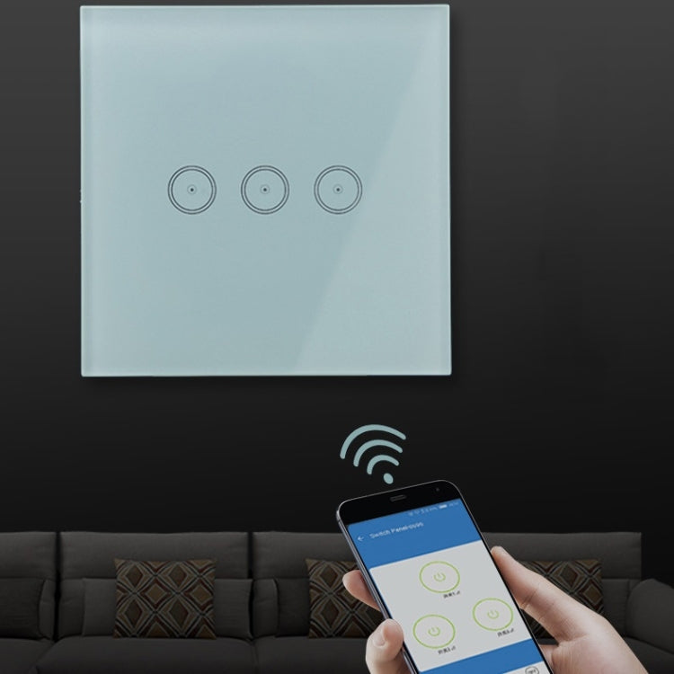 Wifi Wall Touch Panel Switch Voice Control Mobile Phone Remote Control, White 1 Gang (Zero Firewire Wifi ), White 2 Gang (Zero Firewire Wifi ), White 3 Gang (Zero Firewire Wifi ), Black 1 Gang (Zero Firewire Wifi ), Black 2 Gang (Zero Firewire Wifi  ) ...