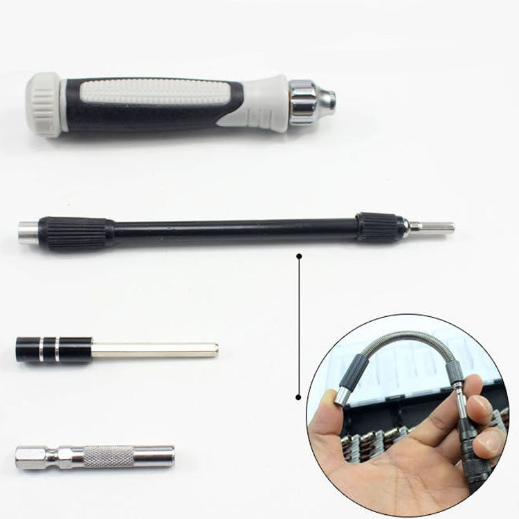 60 in 1 S2 Mobile Phone Notebook Computer Disassembly Tool Repair Phillips Screwdriver, 60 in 1 (Black)