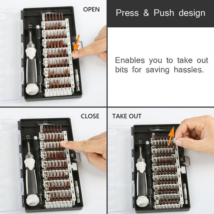 60 in 1 S2 Mobile Phone Notebook Computer Disassembly Tool Repair Phillips Screwdriver, 60 in 1 (Black)