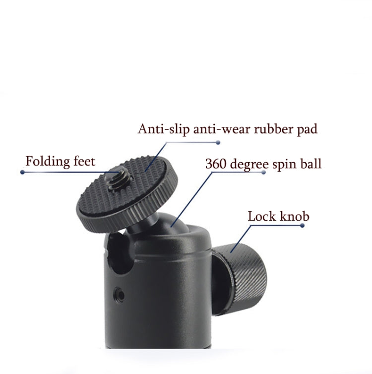 Mini Desktop Aluminum Alloy Tripod Mini Ball Head 360 Degree Pan 90 Degree Tilt Tripod, BH-900, BH-901, BH-902, BH-903, BH-904, BH-905, BH-906, BH-907, BH-908