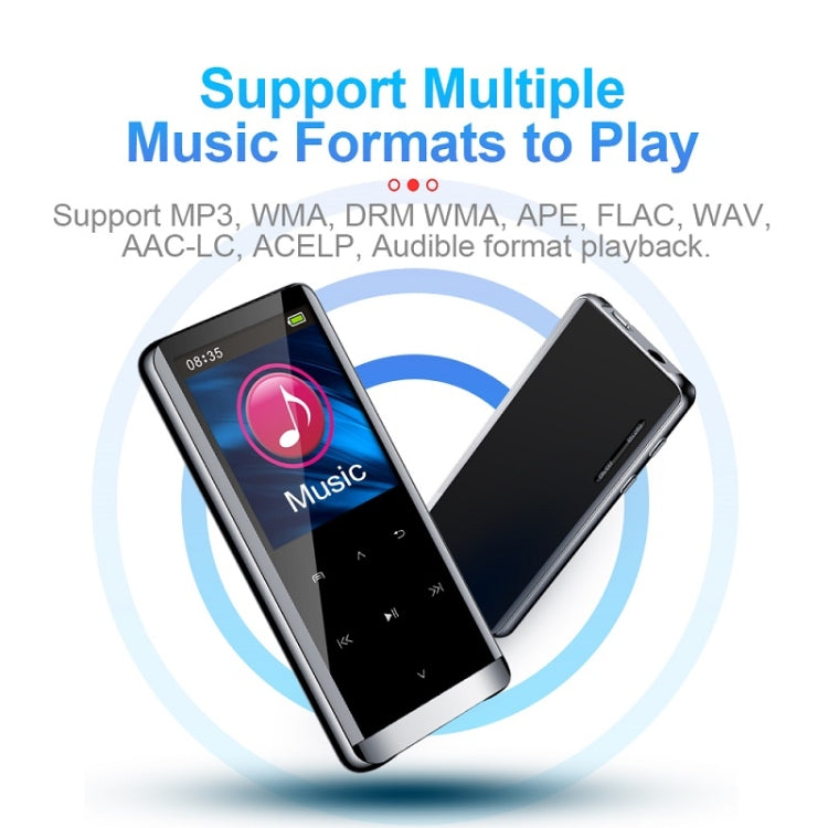M13 High-Definition Noise Reduction Recorder Music MP4 Player, Support Recording / E-Book / TF Card, With Bluetooth (Black) 4GB, With Bluetooth (Black) 8GB, With Bluetooth (Black) 16GB, With Bluetooth (Black) 32GB, Without Bluetooth(Black) 4GB         ...