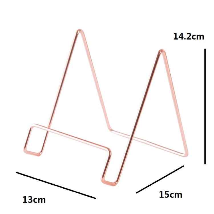4 PCS Desktop Iron Art Plating Bracket for iPad / CD Display / Cookbook / Plate