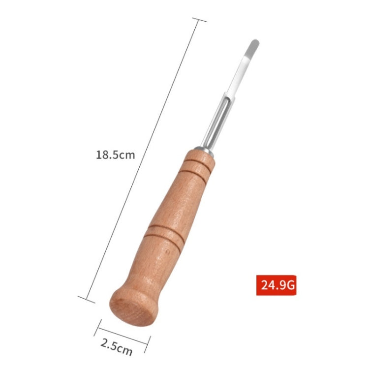 Bread Trimming French Stick Cutting Knife Dough Bisector Curved Stainless Steel Dough Cutter With Wooden Handle, Dough Cutter