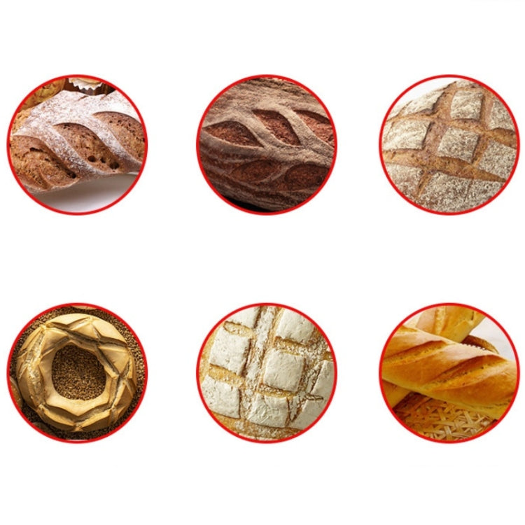 Bread Trimming French Stick Cutting Knife Dough Bisector Curved Stainless Steel Dough Cutter With Wooden Handle, Dough Cutter