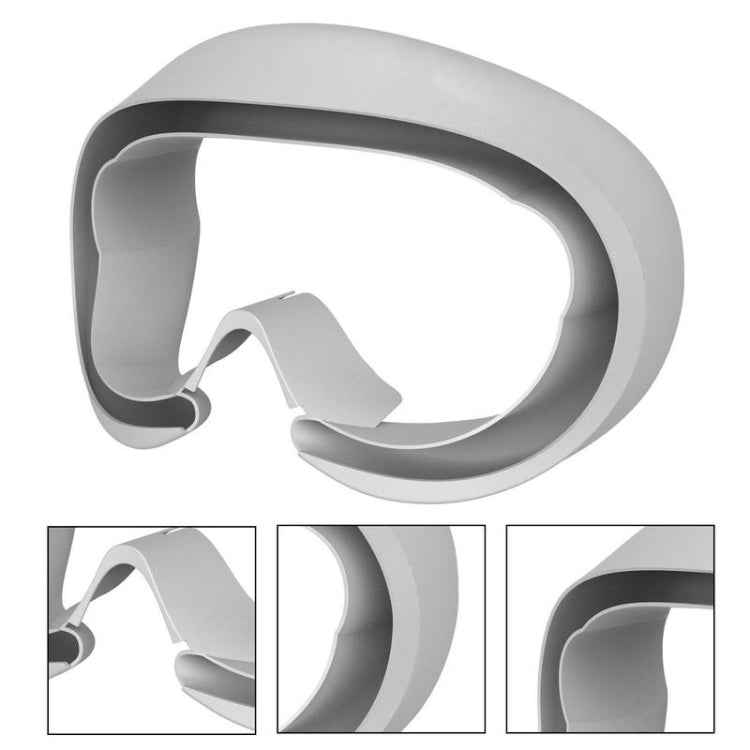 For Pico 4 VR Goggles Eye Pads  Silicone Protective Cover, For Pico 4 Eye Pads (Black), For Pico 4 Eye Pads (Light Gray)