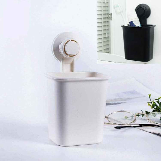 Suction Wall Toothpaste Toothbrush Holder Bathroom Shelf