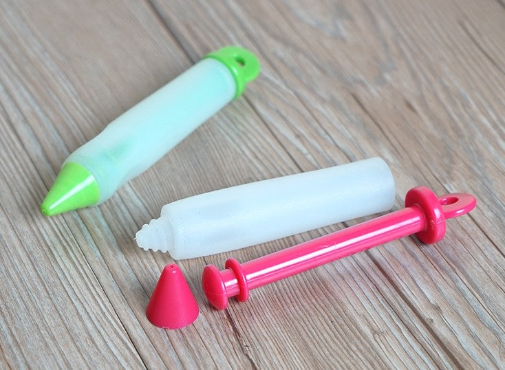 Silicone Food Writing Pen Chocolate Decorating tools Cake Nozzles