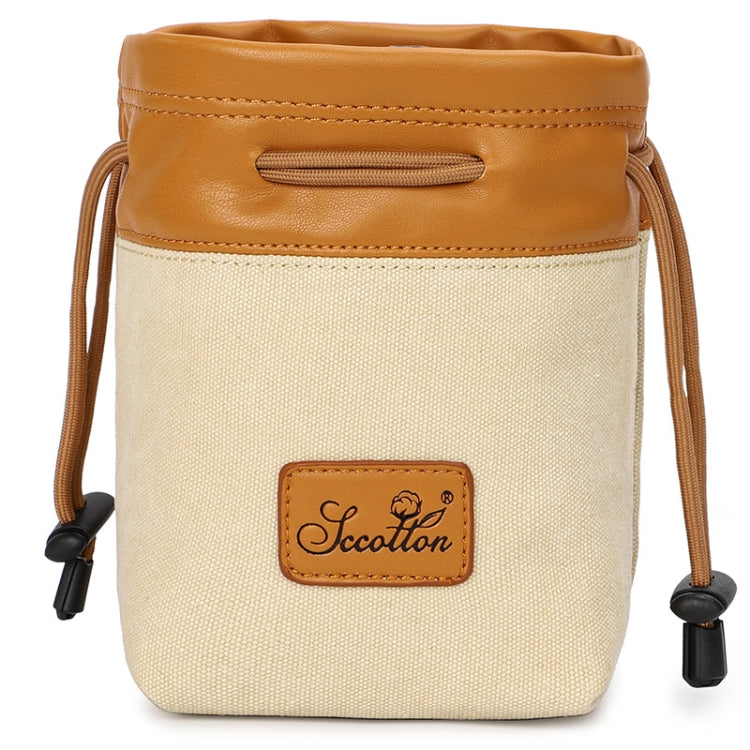 S.C.COTTON Liner Bag Waterproof Digital Protection Portable SLR Lens Bag Micro Single Camera Bag Photography Bag, Beige L, Carbon Black L, Gray L, Beige M, Carbon Black M, Gray M, Beige S, Carbon Black S, Gray S