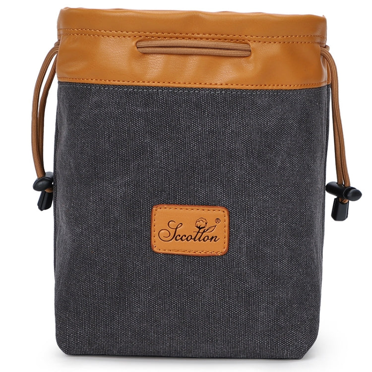 S.C.COTTON Liner Bag Waterproof Digital Protection Portable SLR Lens Bag Micro Single Camera Bag Photography Bag, Beige L, Carbon Black L, Gray L, Beige M, Carbon Black M, Gray M, Beige S, Carbon Black S, Gray S