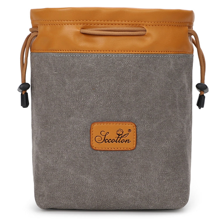 S.C.COTTON Liner Bag Waterproof Digital Protection Portable SLR Lens Bag Micro Single Camera Bag Photography Bag, Beige L, Carbon Black L, Gray L, Beige M, Carbon Black M, Gray M, Beige S, Carbon Black S, Gray S