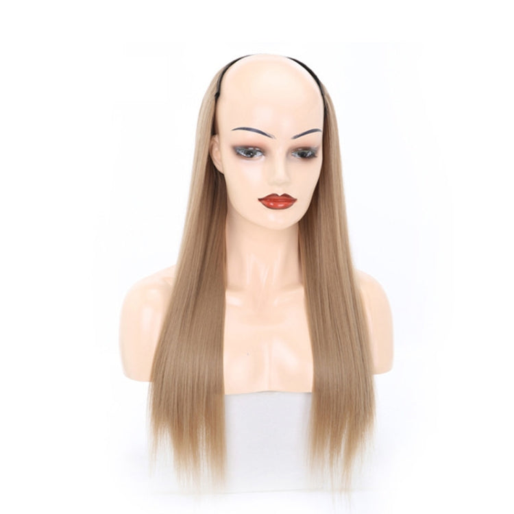 Wig Half Headgear Long Straight Hair U-Shaped Wig Headgear, 1.US-1B# Black, 2.US-1BT0906 #, 3. Black Gradient Sapphire Blue, 4.US-2# Natural Black, 5.US-4# Brown Black, 6.US-4H27#, 7.US-4M30# Linen, 8.US-4M33# Chestnut Color, 9.US-8#, 10.US-8H613#     ...