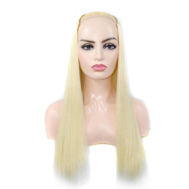 Wig Half Headgear Long Straight Hair U-Shaped Wig Headgear, 1.US-1B# Black, 2.US-1BT0906 #, 3. Black Gradient Sapphire Blue, 4.US-2# Natural Black, 5.US-4# Brown Black, 6.US-4H27#, 7.US-4M30# Linen, 8.US-4M33# Chestnut Color, 9.US-8#, 10.US-8H613#     ...