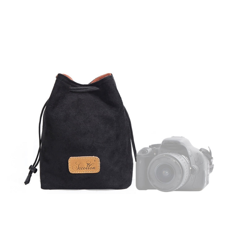 S.C.COTTON Liner Shockproof Digital Protection Portable SLR Lens Bag Micro Single Camera Bag, Square Khaki L, Square Blue L, Square Gray L, Square Brown L, Square Black L, Square Khaki M, Square Blue M, Square Gray M, Square Brown M, Square Black M    ...