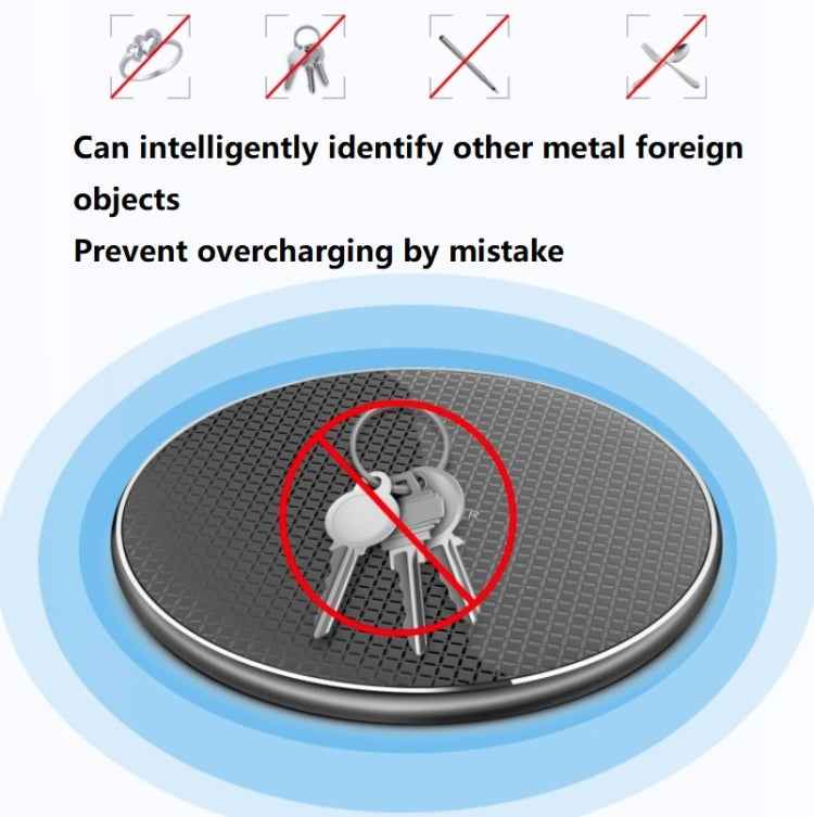 K8 10W Universal Aluminum Alloy Mobile Phone Wireless Charger