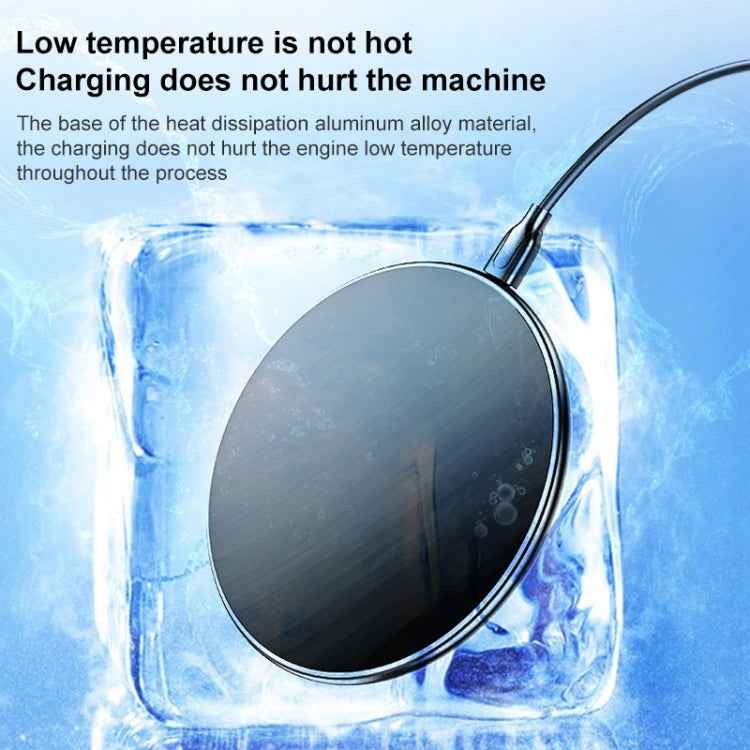 X8 15W QI Round Acrylic Mirror Wireless Charger