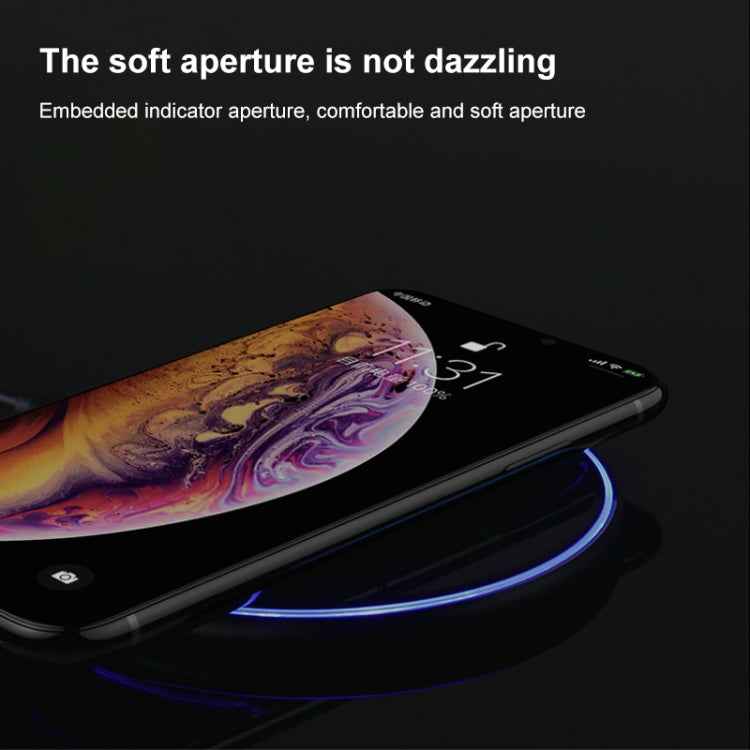 X8 15W QI Round Acrylic Mirror Wireless Charger