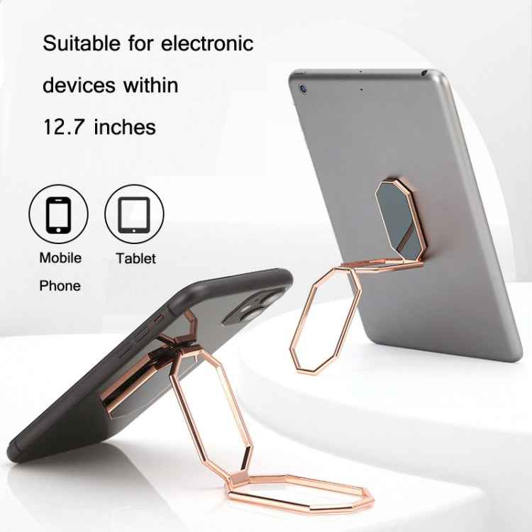 Folding And Sticking Zinc Alloy Mobile Phone Ring Holder Car Magnetic Ring Buckle