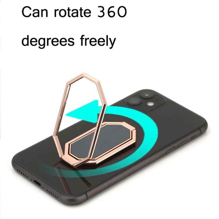 Folding And Sticking Zinc Alloy Mobile Phone Ring Holder Car Magnetic Ring Buckle