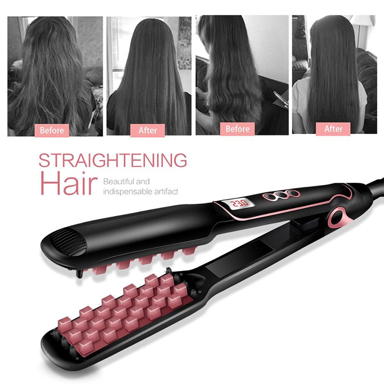 Multi-functional Long & Short Hair Styling Iron Ceramic Tourmaline Volumizing Hair Iron, EU