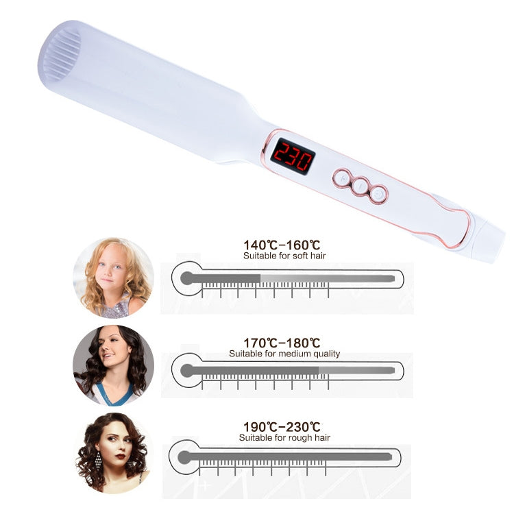 Multi-functional Long & Short Hair Styling Iron Ceramic Tourmaline Volumizing Hair Iron, EU