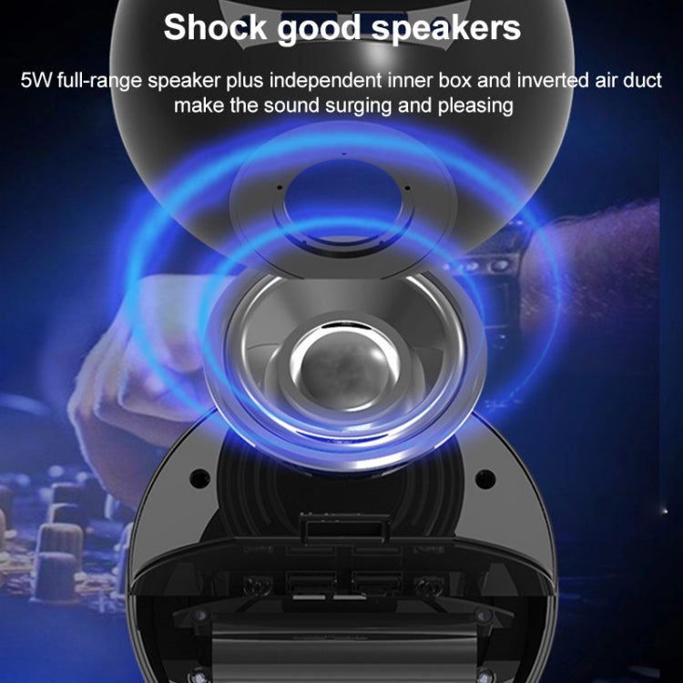 X10 Multifunctional Bluetooth Speaker LED Night Light Alarm Clock Bluetooth Speaker, Support TF Card & AUX & FM Radio, US Plug, EU Plug, UK Plug