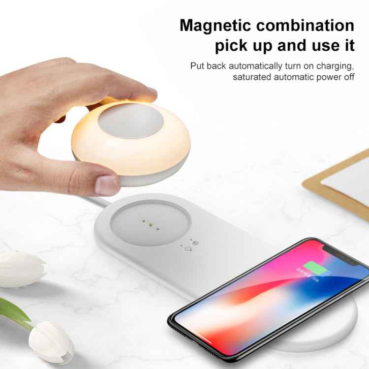VN003 Multifunctional Wireless Charging LED Desk Lamp Separate Magnetic Touch Dimming Night Light