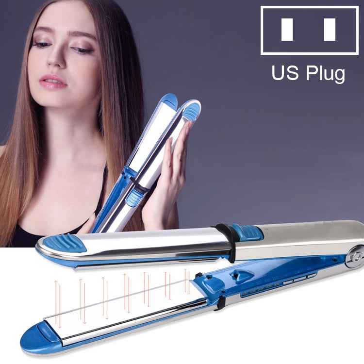 2 in 1 Titanium Hair Straighter Curler Iron, EU, US, UK