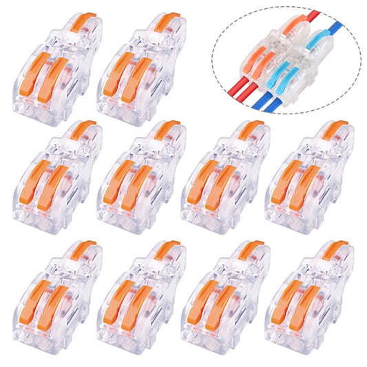 10 PCS Multi-Function Branch Wire Butt Copper Wire Quick Connection Terminal, F12 Orange Handle One in Two Out, F12 Blue Handle One in Two Out, F12 Yellow Handle One in Two Out, F13 Orange Handle One in Three Out, F13 Blue Handle One in Three Out      ...