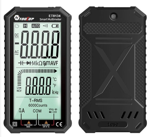 TOOLTOP ET8134 4.7 Inch LCD Full-Screen Multimeter With Color Change Alarm Function, ET8134