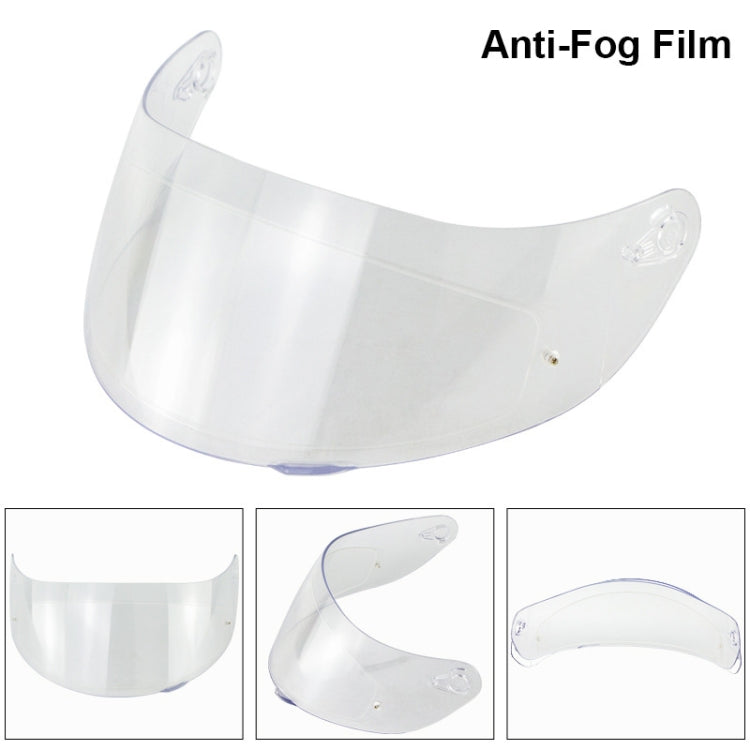 Clear Riding Anti-Fog Film Lens Sticker For K1 K3sv K5 Model Studded Helmet, 31.5x9.8cm