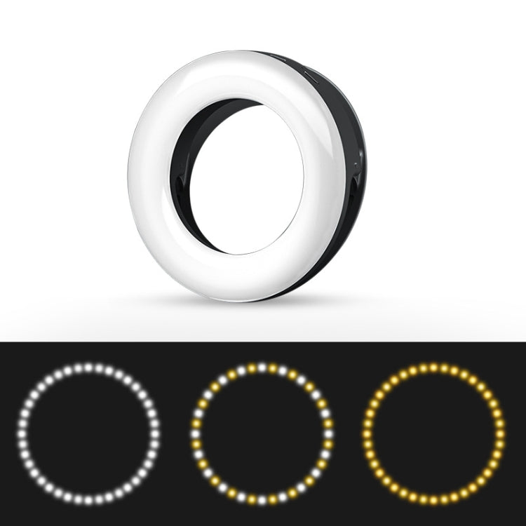 Mobile Phone Live Selfie Light LED Beauty Ring Fill Light, White, Pink, Black
