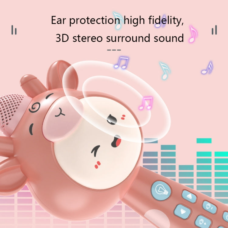 Children Wireless Singing Microphone Early Education Toys, Pink, Upgraded Blue, Upgraded  Pink