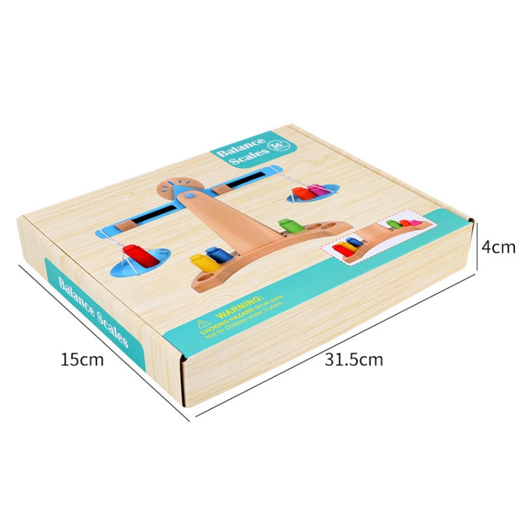 Children Educational Balance Scale Toy Wooden Science And Education Toys