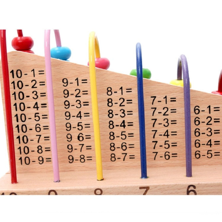 Wooden Children Bead Calculation Frame Multi-Function Early Education Teaching Aids Mathematical Addition And Subtraction Learning Toys