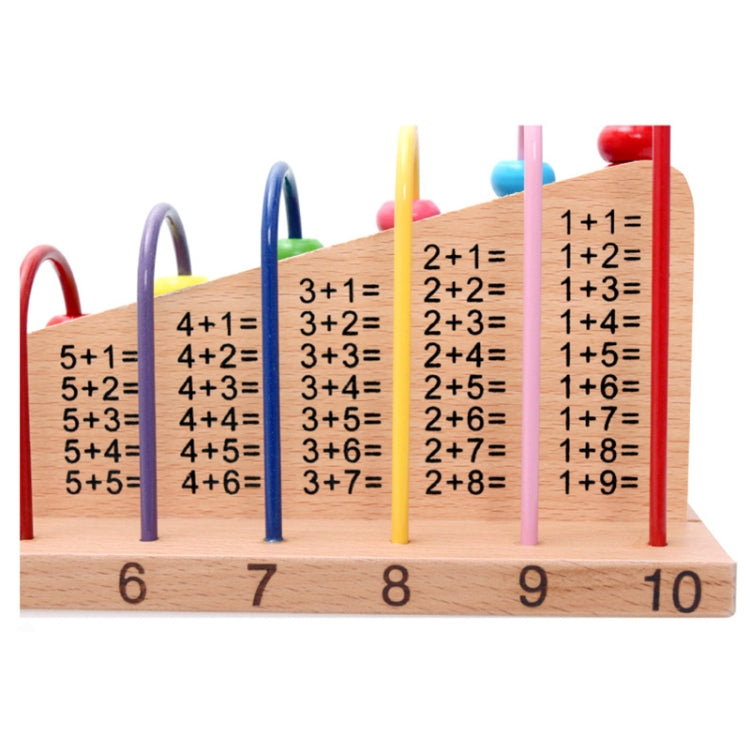 Wooden Children Bead Calculation Frame Multi-Function Early Education Teaching Aids Mathematical Addition And Subtraction Learning Toys