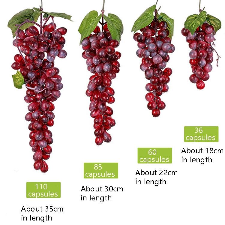 Simulation Fruit Simulation Grapes PVC with Cream Grape Shoot Props, 4 Bunches 36 Black Grapes, 4 Bunches 36 Green Grapes, 4 Bunches 36 Red Grapes, 4 Bunches 36 Grain Agate Grapes, 4 Bunches 36 Purple Grapes, 4 Bunches 60 Black Grapes                  ...