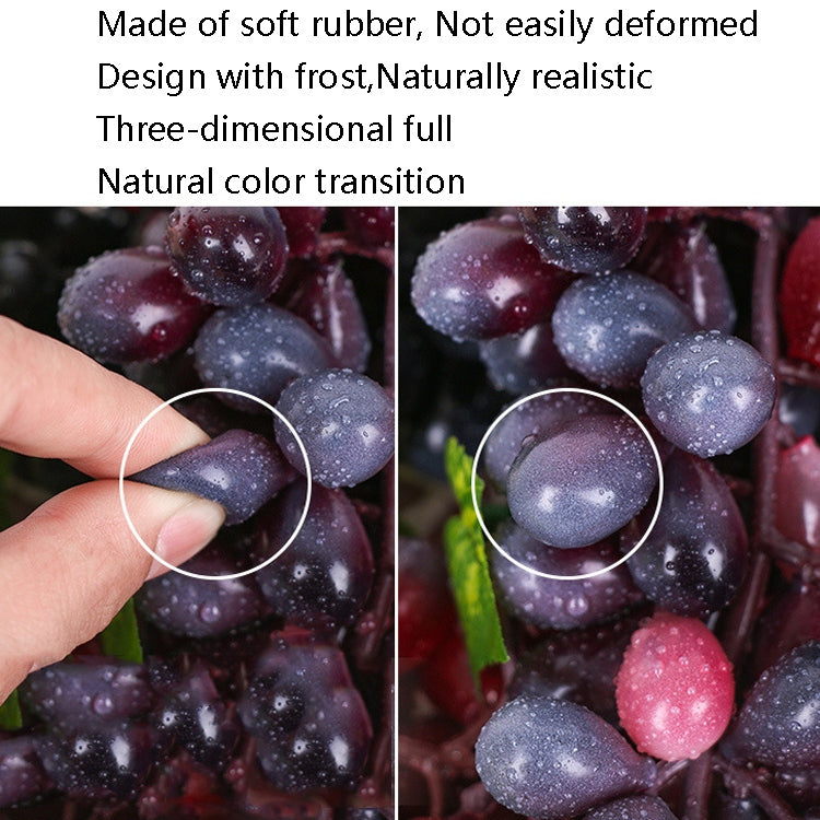 Simulation Fruit Simulation Grapes PVC with Cream Grape Shoot Props, 4 Bunches 36 Black Grapes, 4 Bunches 36 Green Grapes, 4 Bunches 36 Red Grapes, 4 Bunches 36 Grain Agate Grapes, 4 Bunches 36 Purple Grapes, 4 Bunches 60 Black Grapes                  ...
