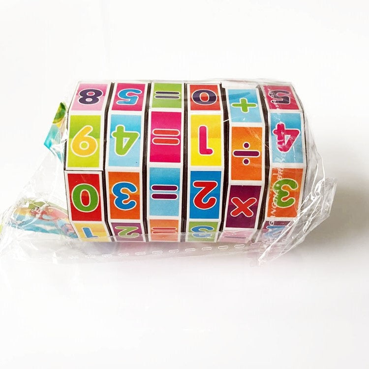 20 PCS Plastic Cylindrical Rotating Digital Magic Cube Children Puzzle Toys
