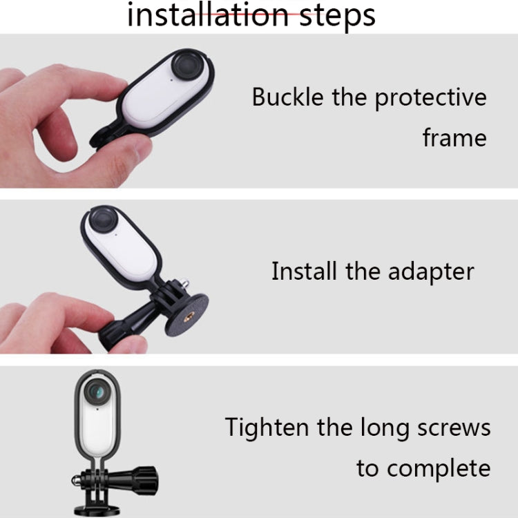 Sunnylife TY-Q9266 Mount Bracket Stabilizer Bicycle Clip with Screw for DJI, Insta360, GoPro and Other Action Cameras, Camera Frame Adapter, Bicycle Clip, Backpack Clip, Extend Rod, Tripod