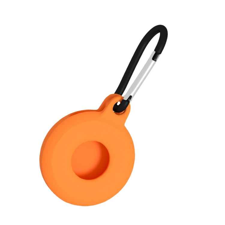 4 PCS Round Shape Shockproof Anti-scratch Silicone Protective Case with Carabiner for Airtag