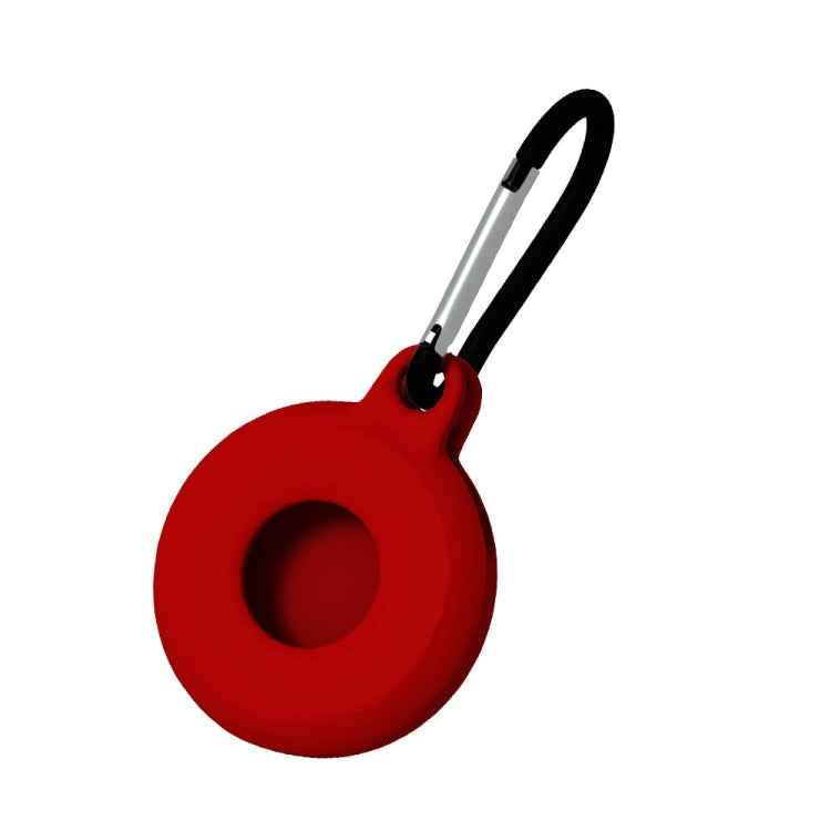4 PCS Round Shape Shockproof Anti-scratch Silicone Protective Case with Carabiner for Airtag