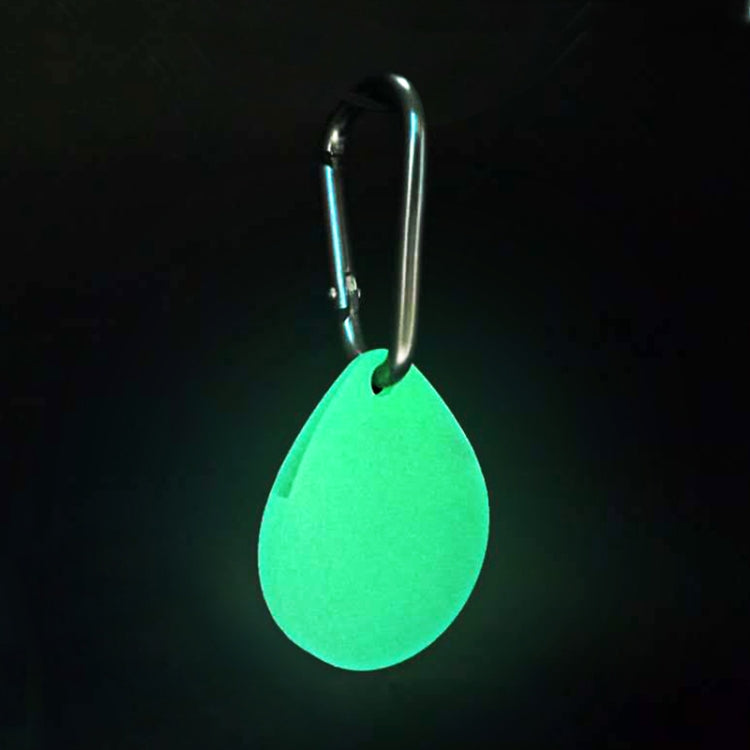 2 PCS Drop Shape  Shockproof Anti-scratch Silicone Protective Case with Carabiner for AirTag 2nd Gen / AirTag 1st Gen